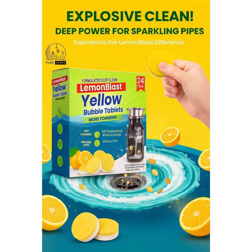 LemonBlast Yellow Bubble Tablets